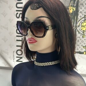 DOLCE & GABBANA Women's Brown Irregular Sunglasses DG4406-502-13-54